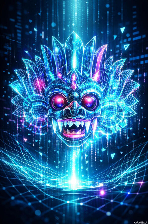 Nicht von dieser Welt — reine Fantasie in Neon.